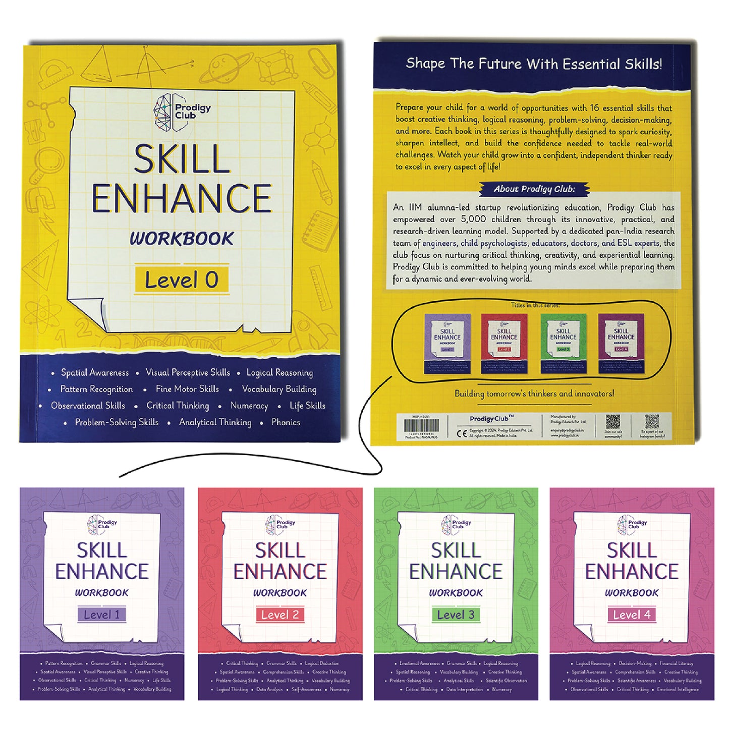 Brain Development & Critical Thinking Book - Level 0 | 4 to 6 Years Old Kids | Skill Enhance Series