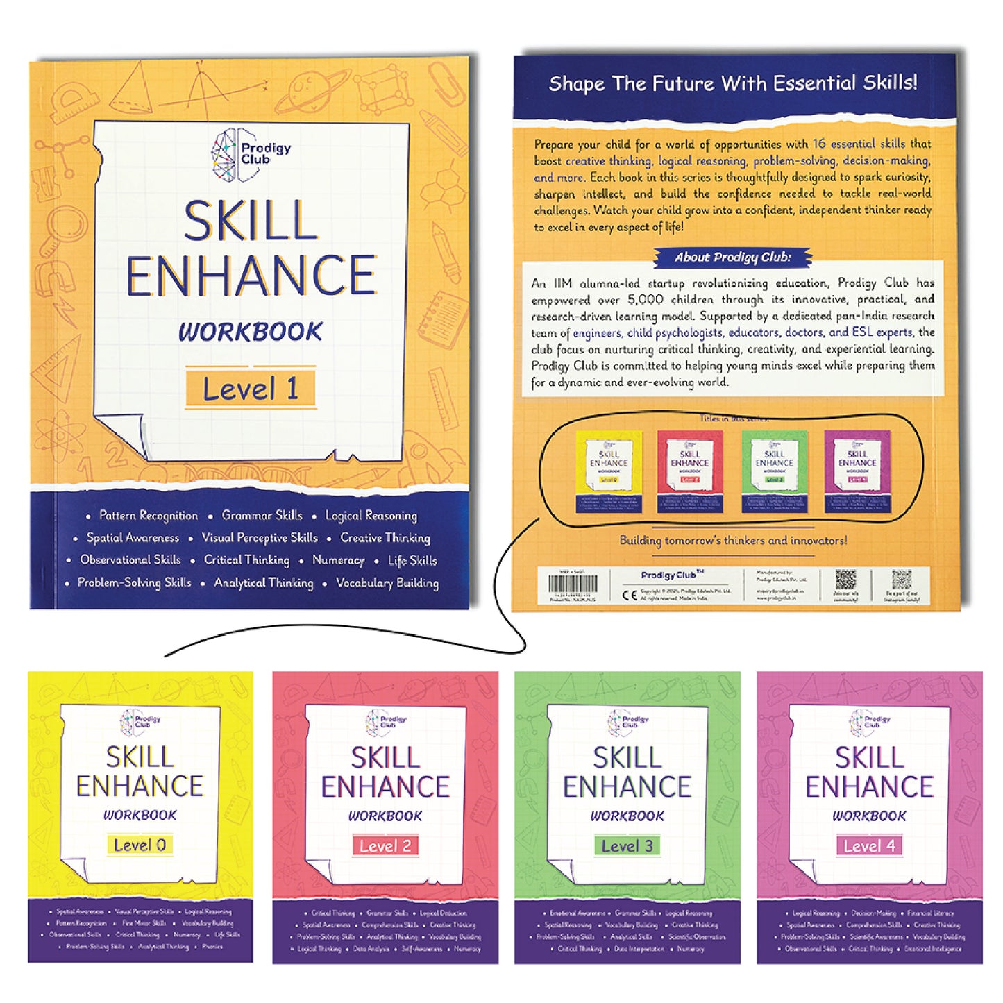 Brain Development & Critical Thinking Book - Level 1 | 5 to 7 Years Old Kids | Skill Enhance Series