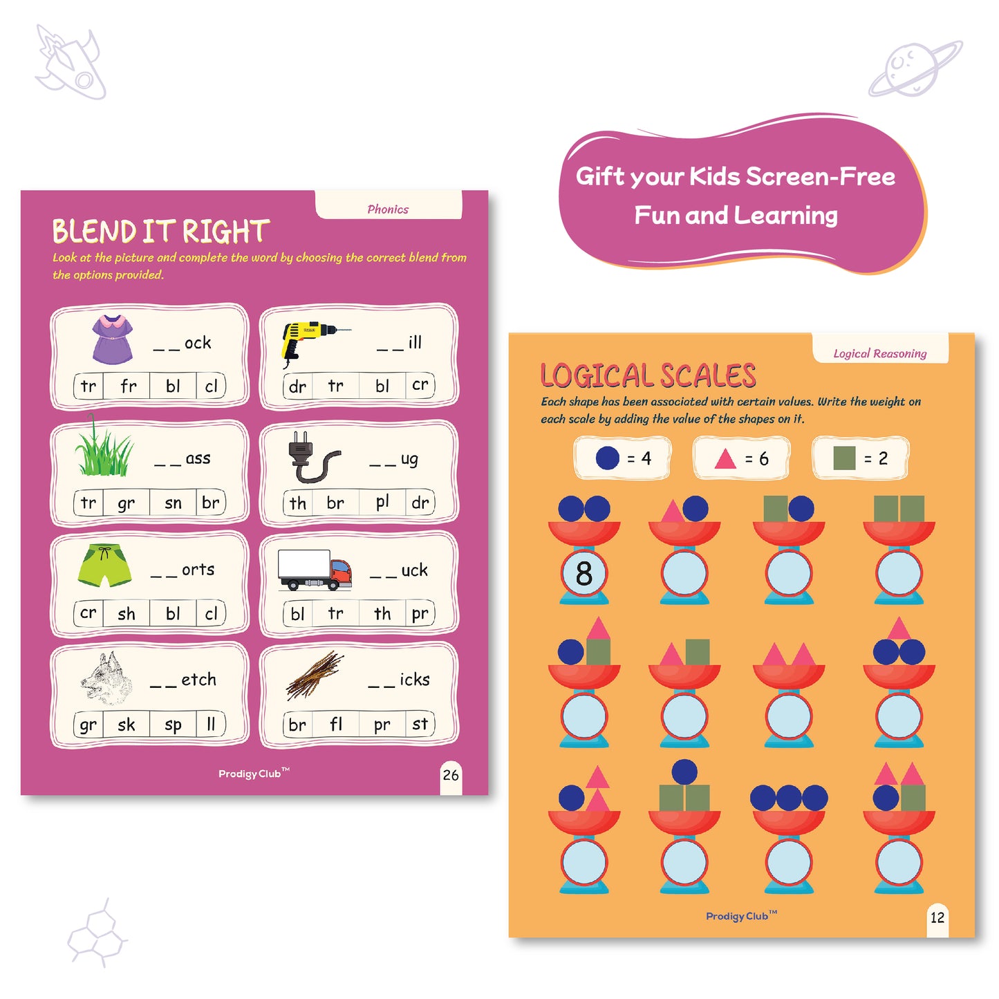 Brain Development & Critical Thinking Book - Level 0 | 4 to 6 Years Old Kids | Skill Enhance Series