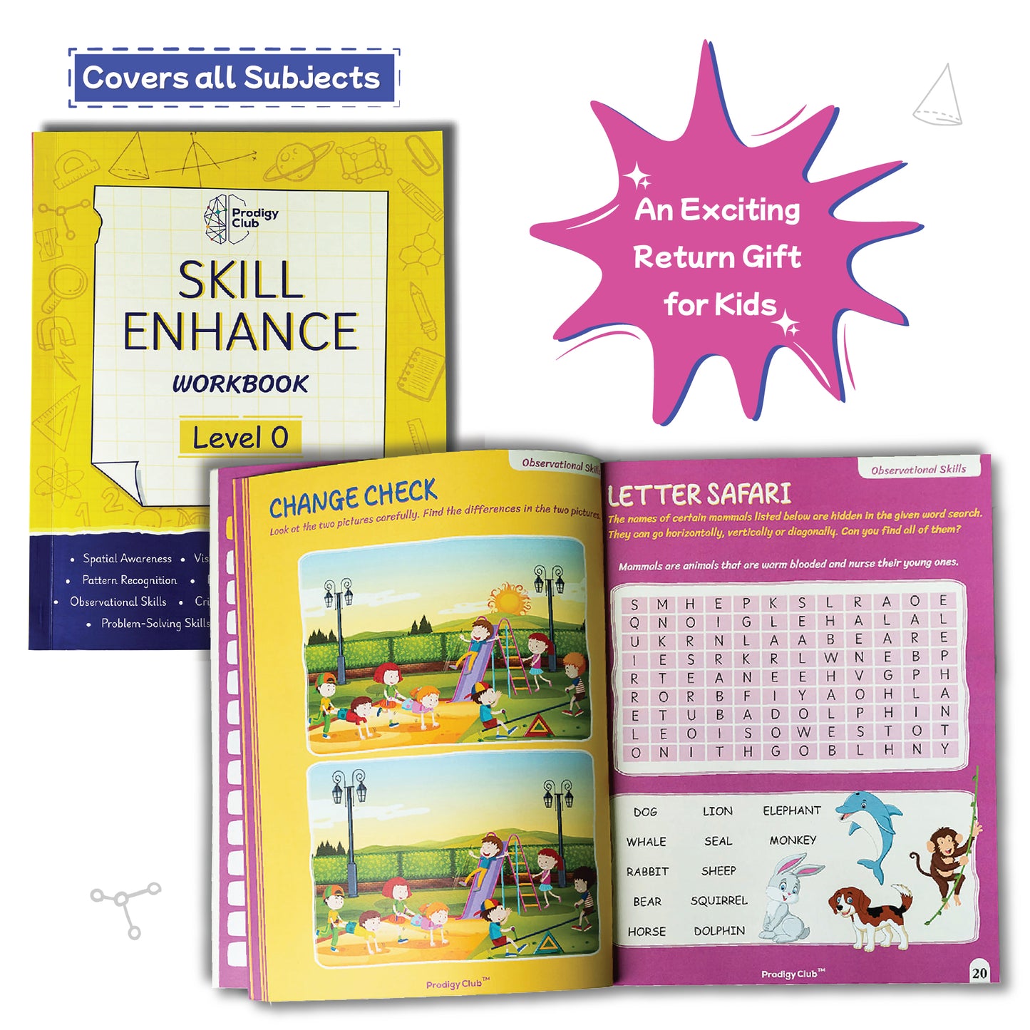 Brain Development & Critical Thinking Book - Level 0 | 4 to 6 Years Old Kids | Skill Enhance Series