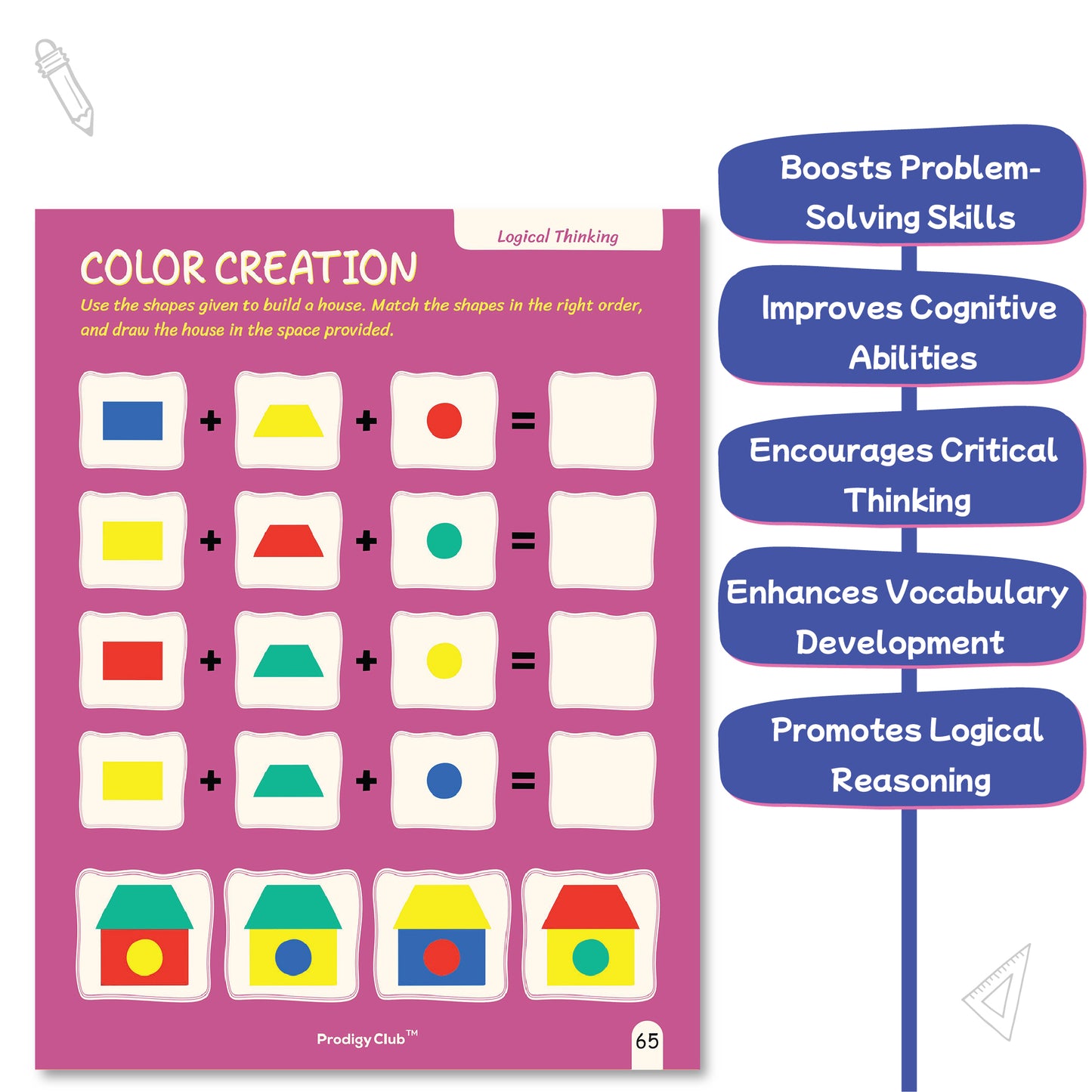 Brain Development & Critical Thinking Book - Level 0 | 4 to 6 Years Old Kids | Skill Enhance Series