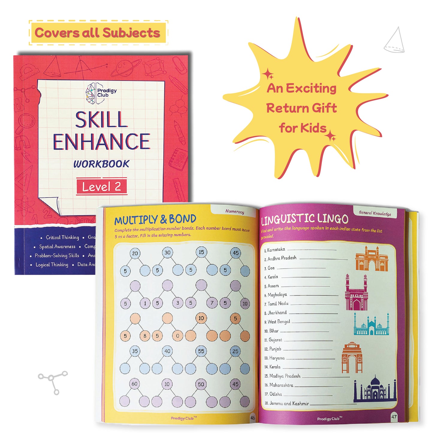 Brain Development & Critical Thinking Book - Level 2 | 7 to 9 Years Old Kids | Skill Enhance Series