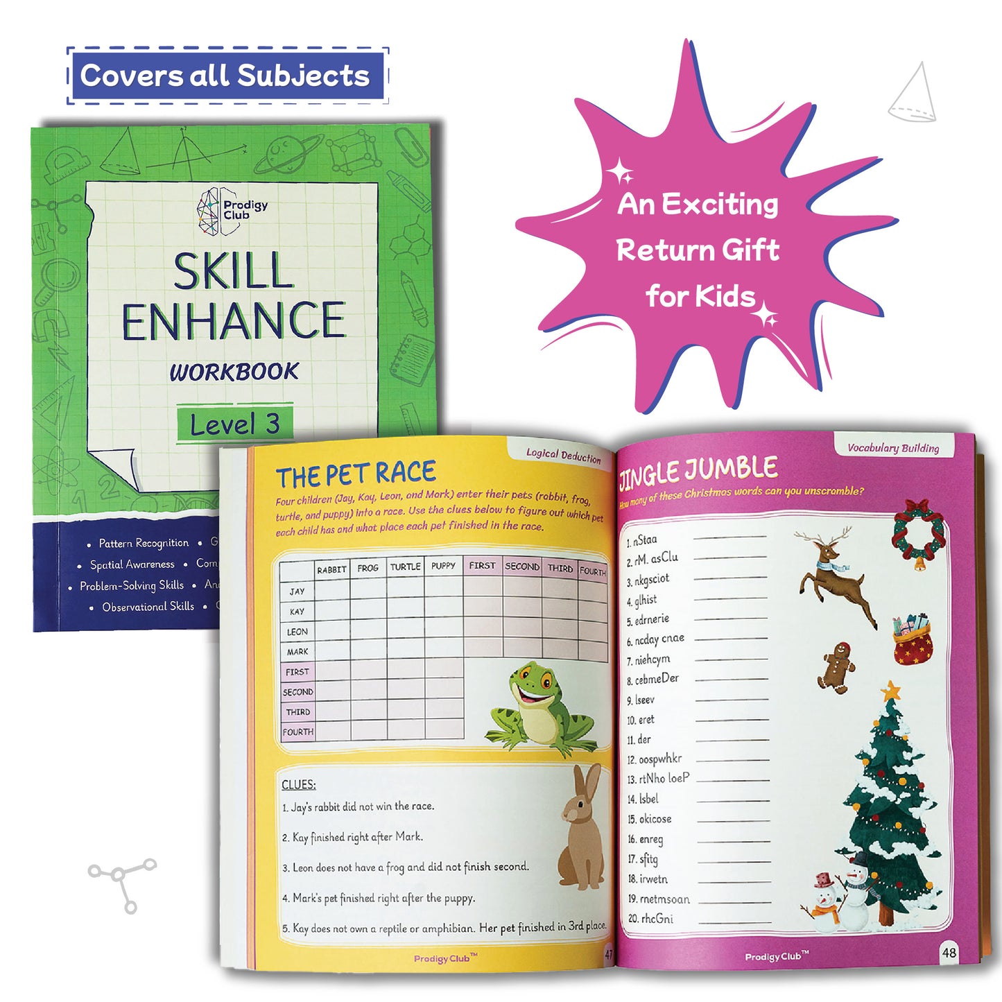 Brain Development & Critical Thinking Book - Level 3 | 7 to 10 Years Old Kids | Skill Enhance Series