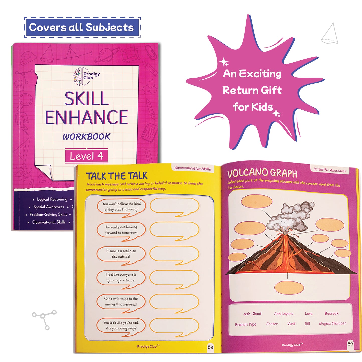 Brain Development & Critical Thinking Book - Level 4 | 8 to 12 Years Old Kids | Skill Enhance Series